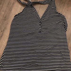 Swim halter cover top